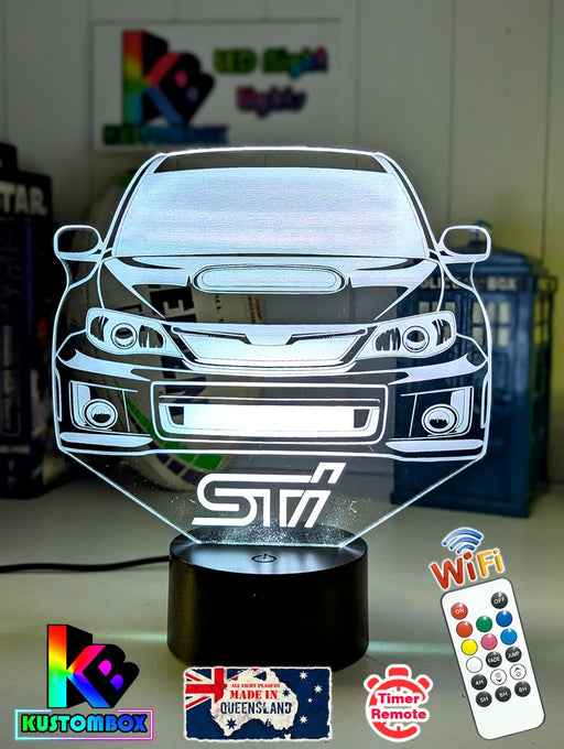 WRX Subaru Rally Car 3D LED Night Light Lamp - KustomboxNight Lights & Ambient LightingKustomboxStandard Size