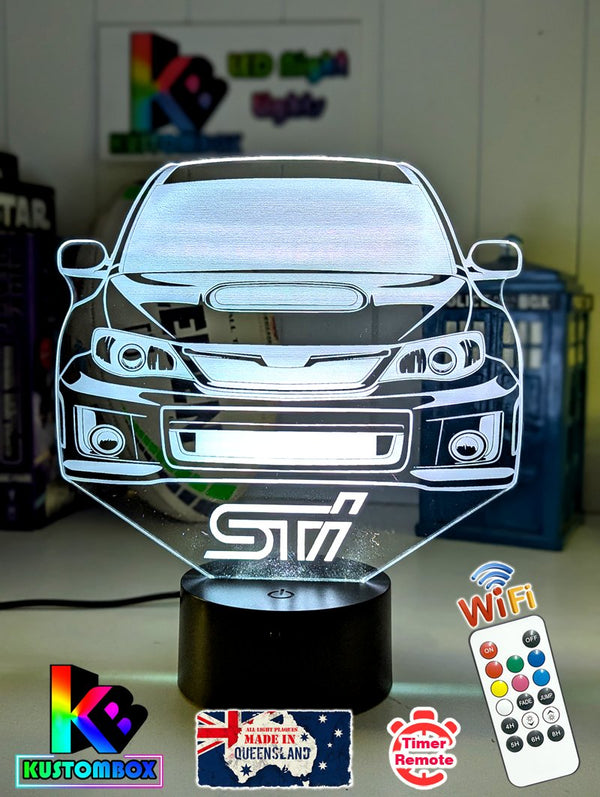 WRX Subaru Rally Car 3D LED Night Light Lamp - KustomboxNight Lights & Ambient LightingKustomboxStandard Size