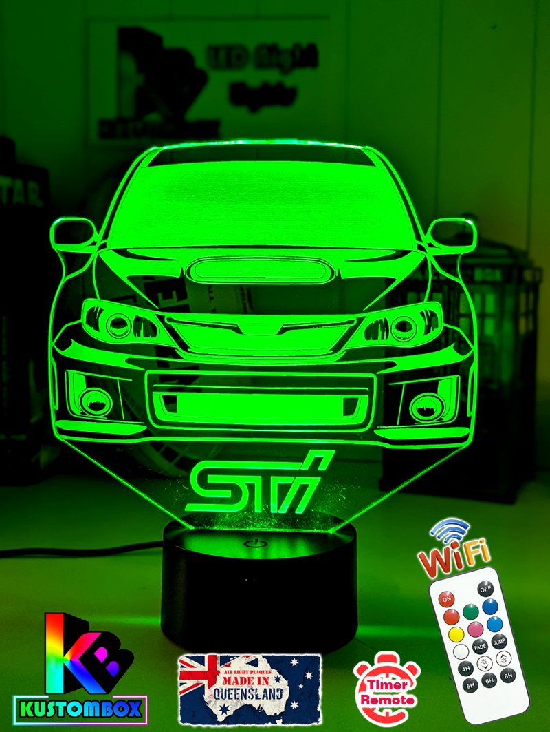 WRX Subaru Rally Car 3D LED Night Light Lamp - KustomboxNight Lights & Ambient LightingKustomboxStandard Size