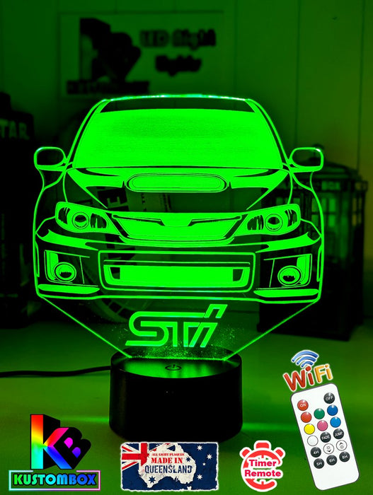 WRX Subaru Rally Car 3D LED Night Light Lamp - KustomboxNight Lights & Ambient LightingKustomboxStandard Size