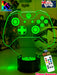 Xbox Game Controller Personalised Name - 3D LED Night Light 7 Colours Childrens Room - KustomboxNight Lights & Ambient LightingKustomboxStandard SizeBlack Base