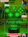 Xbox Game Controller Personalised Name - 3D LED Night Light 7 Colours Childrens Room - KustomboxNight Lights & Ambient LightingKustomboxLarge SizeBlack Base