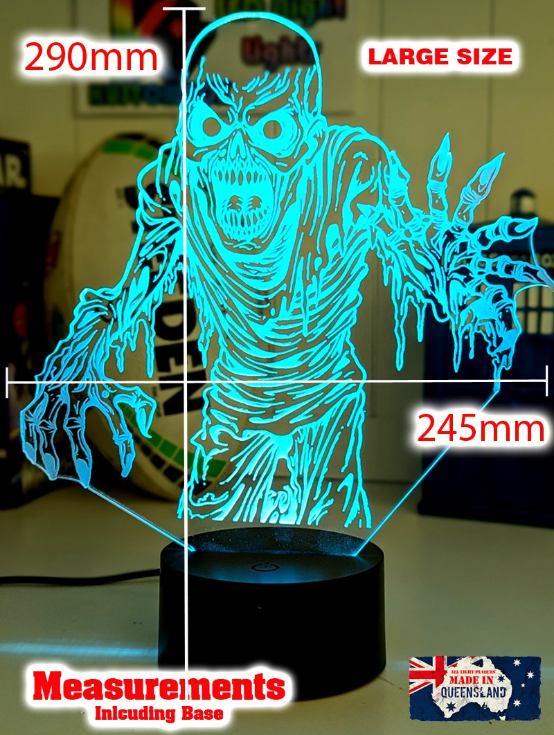Zombie Walking Dead Skeleton 3D LED Night Light Lamp - KustomboxNight Lights & Ambient LightingKustomboxStandard Size