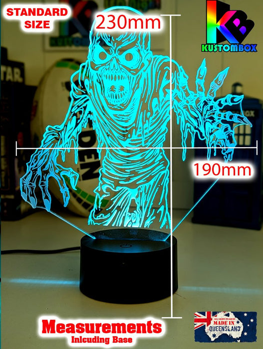 Zombie Walking Dead Skeleton 3D LED Night Light Lamp - KustomboxNight Lights & Ambient LightingKustomboxStandard Size