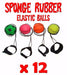  SPONGE RUBBER HIGH BOUNCE RETURN BALL Wrist Strap