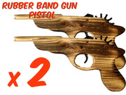  Rubber Band Timber Pistol Gun 
