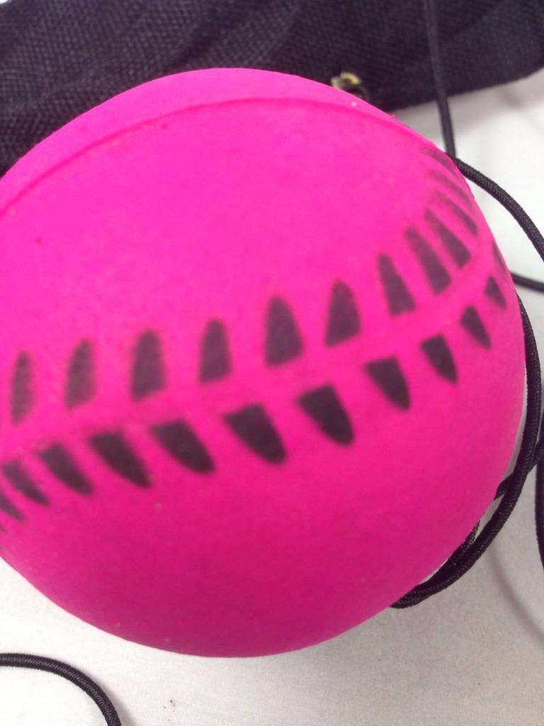 4 pc SPONGE RUBBER HIGH BOUNCE RETURN BALL Velcro Strap — Kustombox