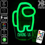 AMONG US CREWMATES IMPOSTER LED Night Light 7 Colours + Remote Control - Kustombox Night Lights & Ambient Lighting