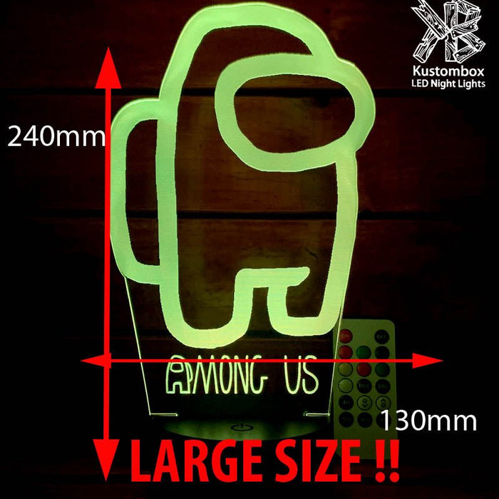 AMONG US CREWMATES IMPOSTER LED Night Light 7 Colours + Remote Control - Kustombox Night Lights & Ambient Lighting