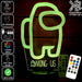 AMONG US CREWMATES IMPOSTER LED Night Light 7 Colours + Remote Control - Kustombox Night Lights & Ambient Lighting