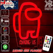 AMONG US CREWMATES IMPOSTER LED Night Light 7 Colours + Remote Control - Kustombox Night Lights & Ambient Lighting