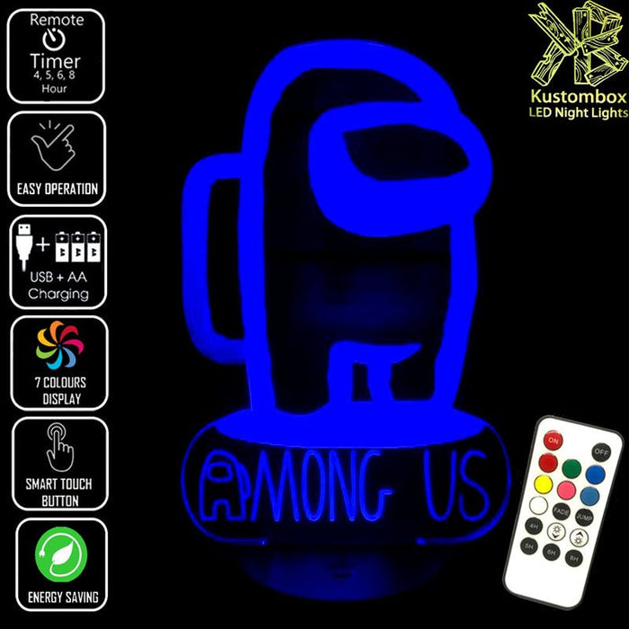 AMONG US IMPOSTER CREWMATES LED Night Light  