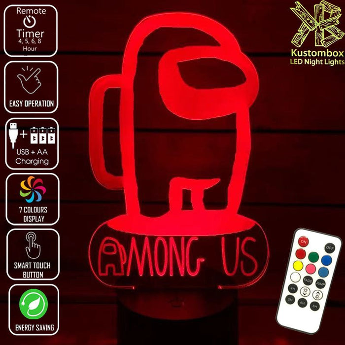 AMONG US IMPOSTER CREWMATES LED Night Light  
