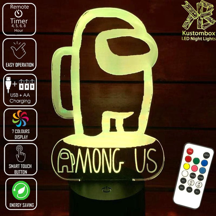 AMONG US IMPOSTER CREWMATES LED Night Light  