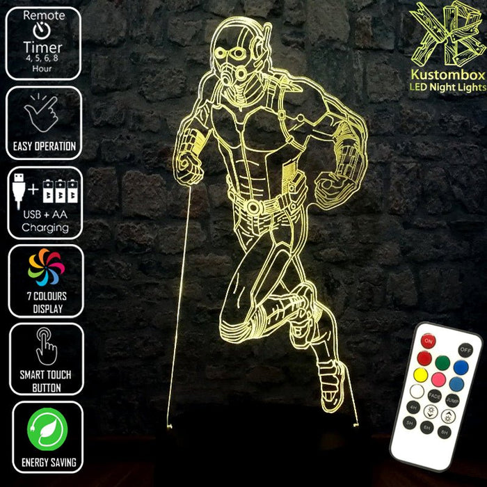 Antman Avengers Super Hero LED Night Light 