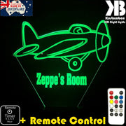 Areoplane Personalised Night Light 3D LED Night Light  