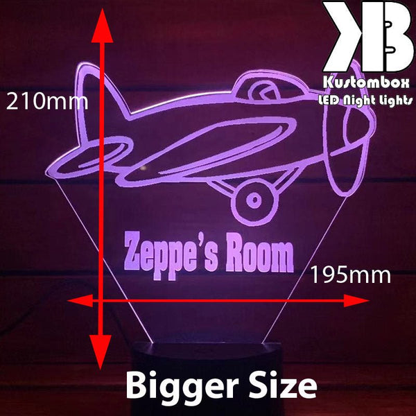 Areoplane Personalised Night Light 3D LED Night Light  