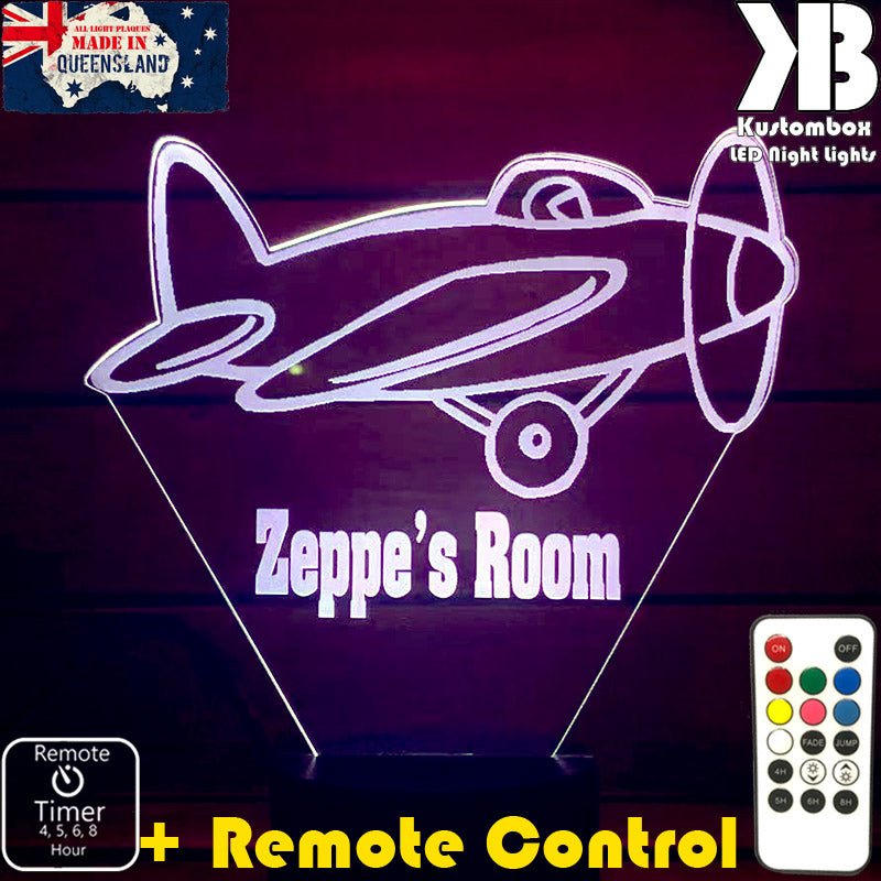 Areoplane Personalised Night Light 3D LED Night Light  