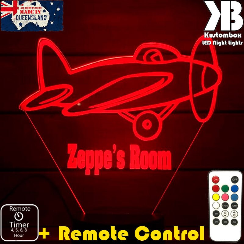Areoplane Personalised Night Light 3D LED Night Light  