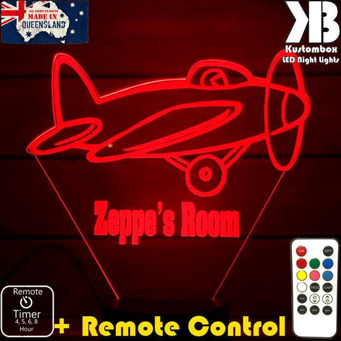 Areoplane Personalised Night Light 3D LED Night Light  