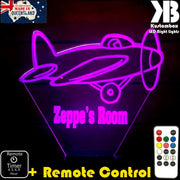 Areoplane Personalised Night Light 3D LED Night Light  