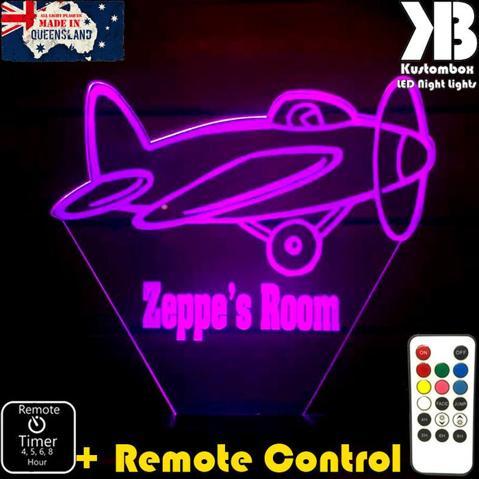 Areoplane Personalised Night Light 3D LED Night Light  