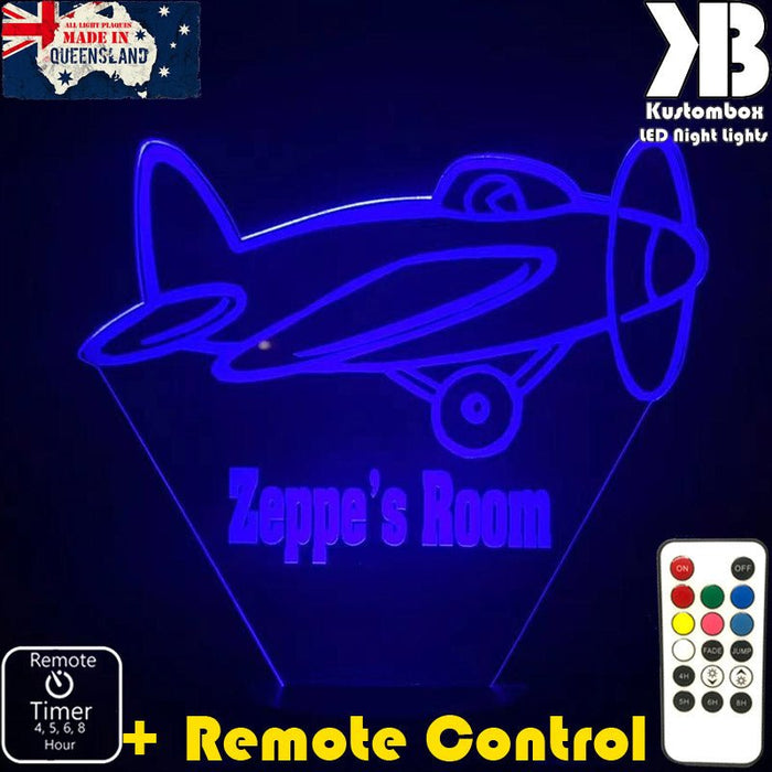 Areoplane Personalised Night Light 3D LED Night Light  