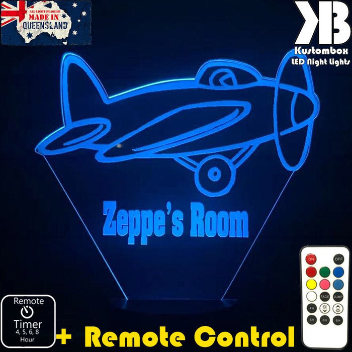 Areoplane Personalised Night Light 3D LED Night Light  