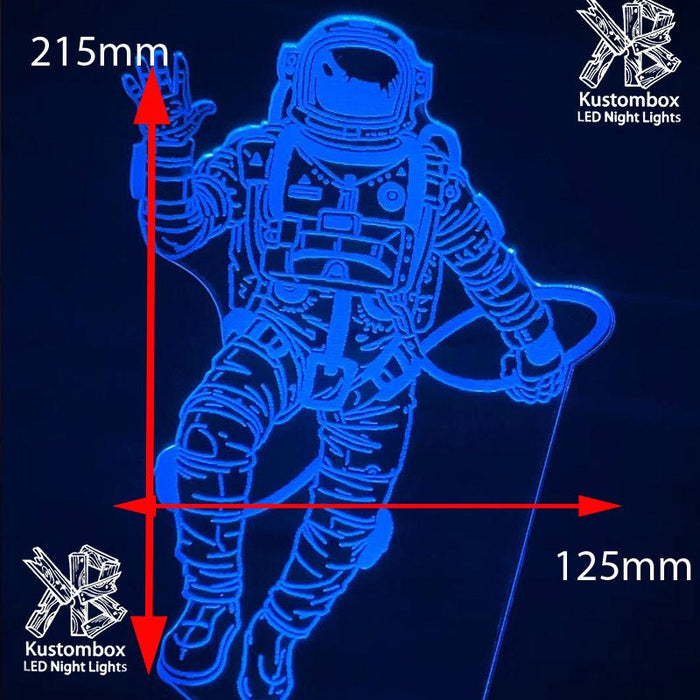 Astronaut Space Man LED Night Light 7 Colours + Remote Control - Kustombox