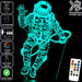 Astronaut Space Man LED Night Light 7 Colours + Remote Control - Kustombox