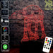 AT-AT Walker Star Wars - LED Night Light 7 Colours + Remote Control - Kustombox
