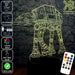 AT-AT Walker Star Wars - LED Night Light 7 Colours + Remote Control - Kustombox