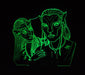 Avatar Personalised Name Light 3D LED Night Light 7 Colours + Remote Control - Kustombox
