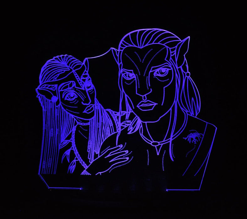 Avatar Personalised Name Light 3D LED Night Light 7 Colours + Remote Control - Kustombox