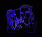 Avatar Personalised Name Light 3D LED Night Light 7 Colours + Remote Control - Kustombox
