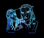 Avatar Personalised Name Light 3D LED Night Light 7 Colours + Remote Control - Kustombox