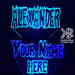 Batman Font Personalised Name 3D LED Night Light 7 Colours + Remote Control - Kustombox