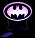 Batman Logo Gotham Sky Light Personalised Name Light 3D LED Night Light 7 Colours + Remote Control - Kustombox
