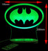 Batman Logo Gotham Sky Light Personalised Name Light 3D LED Night Light 7 Colours + Remote Control - Kustombox