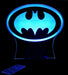 Batman Logo Gotham Sky Light Personalised Name Light 3D LED Night Light 7 Colours + Remote Control - Kustombox