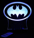 Batman Logo Gotham Sky Light Personalised Name Light 3D LED Night Light 7 Colours + Remote Control - Kustombox