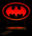 Batman Logo Gotham Sky Light Personalised Name Light 3D LED Night Light 7 Colours + Remote Control - Kustombox
