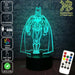 Batman Statue Gotham City - LED Night Light 7 Colours + Remote Control - Kustombox