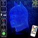 Batman Wire Mask Side Face - LED Night Light 7 Colours + Remote Control - Kustombox