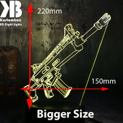 Battle Royal Machine Gun - LED Night Light 7 Colours + Remote Control - Kustombox