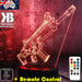 Battle Royal Machine Gun - LED Night Light 7 Colours + Remote Control - Kustombox