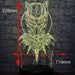 Black Panther Face Mask Avengers- LED Night Light 7 Colours + Remote Control - Kustombox