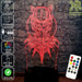 Black Panther Face Mask Avengers- LED Night Light 7 Colours + Remote Control - Kustombox