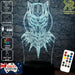 Black Panther Face Mask Avengers- LED Night Light 7 Colours + Remote Control - Kustombox