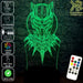 Black Panther Face Mask Avengers- LED Night Light 7 Colours + Remote Control - Kustombox